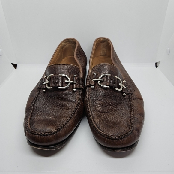 Alan Payne Mario Deerskin Bit Loafers brown 10C - Picture 2 of 10